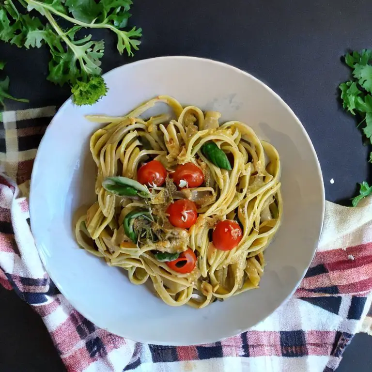 En vegansk pasta är alltid enkelt och snabbt att slänga ihop.
